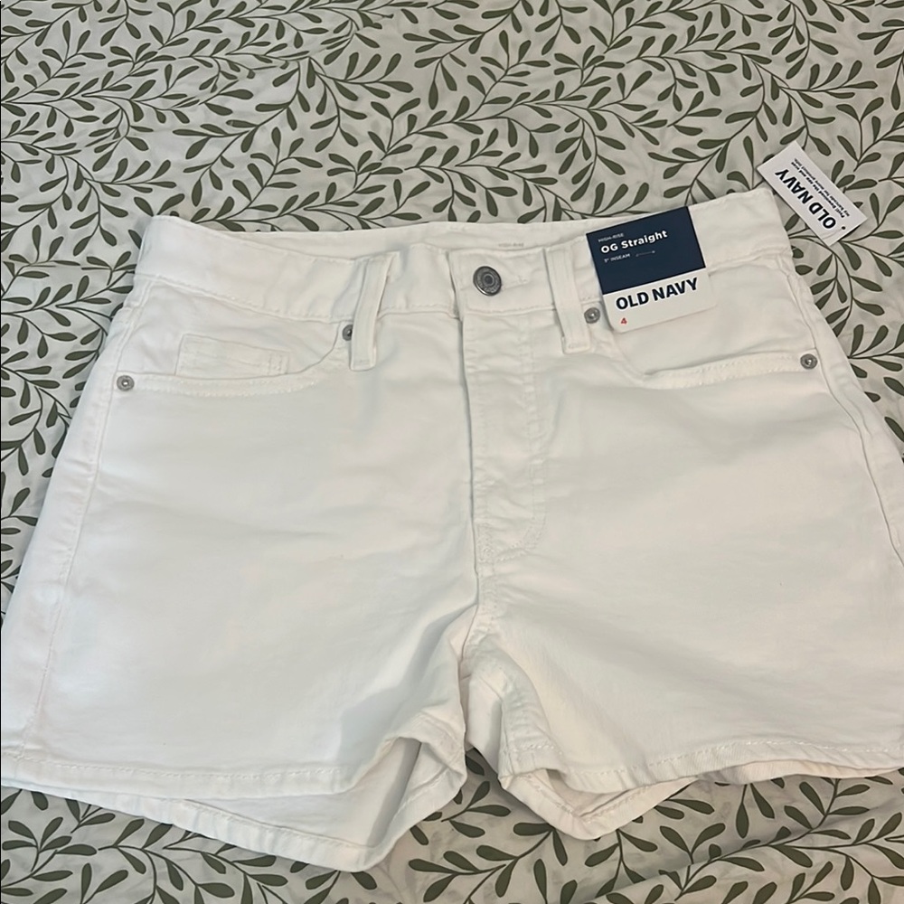 Old Navy Women's Bright White Jean Shorts